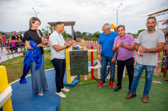 Prefeito Ricardo Galvão  inaugurou Praça do Avião