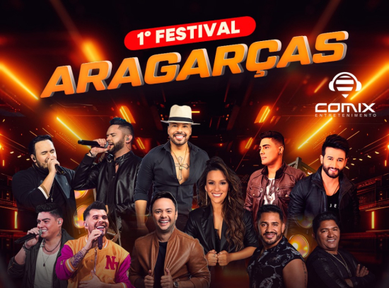 Aragarças realiza primeiro festival na Avenida Beira Rio com shows e atrações para toda a família