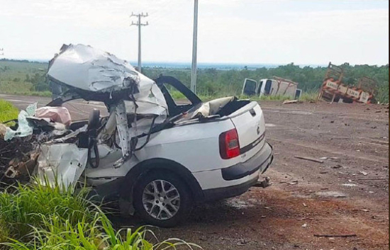  Homem morre em acidente envolvendo caminhão prancha na MT-240 em Água Boa